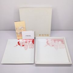 香蘭社 葡萄 スクエアプレート 2枚セット