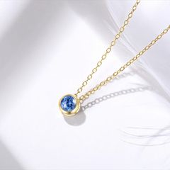 ネックレス レディース 9月誕生石 14金 ゴールドフィルド 天然石 14KGF 