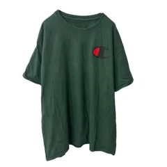 Champion 半袖 プリントTシャツ XL グリーン チャンピオン クルーネック ワンポイントロゴ スポーティー 古着卸 アメリカ仕入 a706-5832