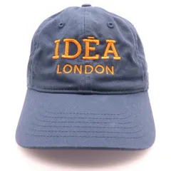 IDEA BOOKS (アイディアブックス) IDEA LONDON BASEBALL CAP アイディアロンドン刺繍 ベースボールキャップ 帽子 ネイビー
