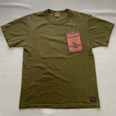 ★【古着】DELUXEWARE　半袖Tシャツ 　DLT-PB　グリーン　Sサイズ　日本製　 (S24-DLT-PB-GRN-S-SWD）