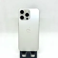 【美品】【純正バッテリー87%】 iPhone 15ProMax 256GB ホワイトチタニウム 4245 SIMフリー