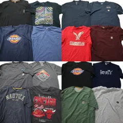 古着卸 まとめ売り ブランドMIX 半袖Tシャツ 16枚セット (メンズ XL ) ディッキーズ ティンバーランド リーバイス 古着 NA1110