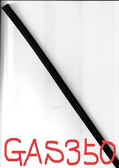 シフト 協栄製作所 SHIFT グラファイトワイパーラバー graphite wiper rubber GAS350 6mm幅 350mm用 1本 GAS-350