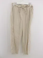 ◇ nano universe ナノユニバース ストレッチ イージー パンツ サイズ36 ベージュ レディース P  【中古】 【1208230022468】