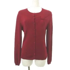 レッド ヴァレンティノ RED VALENTINO 美品 カーディガン ニット セーター 薄手 Mサイズ 赤 レッド ■GY09のサムネイル