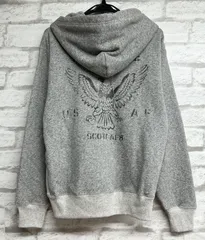 ◾️2025 A/W 新作 AVIREX アヴィレックス USAF ヴィンテージジップアップ イーグル M・Lサイズ 裏起毛 パーカー【783-5231008】