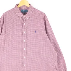 古着 大きいサイズ 90's ラルフローレン 長袖ボタンダウンシャツ メンズUS-2XLサイズ tn-1700n