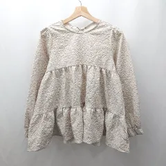 ◇ ⊂ KOBE LETTUCE コウベレタス 無地 長袖 ミニ丈 ワンピース サイズM グレー系 レディース E  【1507080016352】