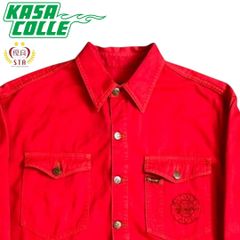 BRONZE AGE（ブロンズエイジ）カバーオール レッド 90's  USA製 デニムジャケット Mサイズ
