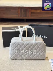 【今日特価】Vintage CHANEL ボウリング ショルダーバッグ-WT0輸入