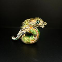 【美品】Murano glass ムラーノガラス　ムラーノ　 竜　辰　ドラゴン　置物　フィギュリン　ベネチアングラス　　①