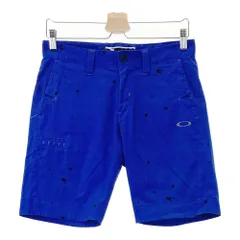 サイズ：30 OAKLEY オークリー  ハーフパンツ スカル 刺繍総柄 ブルー系 [240101353840]# ゴルフウェア メンズ ストスト