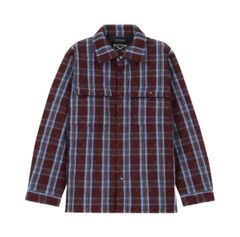 MLVINCE / QUILTED CHECK SHIRTS JACKET / BURGUNDY