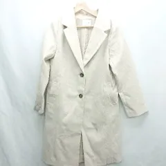 ■ ⊇ GLACIER グラシア 裏地あり 長袖 ロングコート サイズM アイボリー レディース E  【1501230047906】