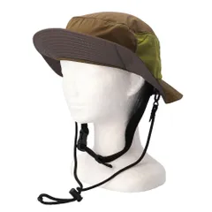 ☆ Khaki ☆ S(54cm) ☆ 抗菌撥水UVサーフハット サファリハット 撥水 サーフハット 帽子 ハット アドベンチャーハット はっ水 レディース キッズ メンズ ストラップ 着脱可能 夏 海水浴 サーフィン あごストラップ付 登山 サイズ調整