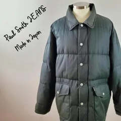 日本製ポールスミスジーンズフロントボタンロングダウンジャケットアッシュグレーM