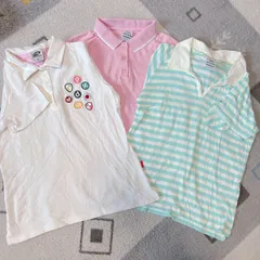 【お買い得です】ゴルフウェア　パラディーゾ　PARADISO ブリヂストン  アディダス　adidas 　ポロシャツ3枚セット　M