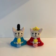 受注製作] ペキニーズ 招き犬 羊毛フェルト - メルカリ