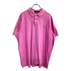 POLO RALPH LAUREN 半袖ポロシャツ XXLサイズ ポロラルフローレン カスタムフィット ビッグサイズ ピンク 古着卸 アメリカ仕入 t2410-3040