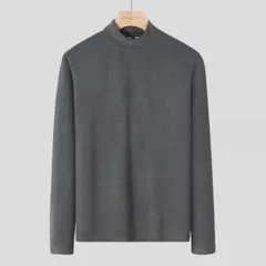 モックネック Tシャツ 長袖 ゴルフ メンズ ハイネックTシャツ 節電 あったか 保温 ヒート インナー ウォーム 下着 カットソー 暖かkeniu06