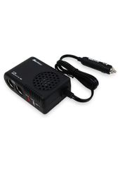 【迅速発送】メルテック(meltec) DCDCコンバーター 15A 24V車に12V車用カー用品使用可能 USB2口付ブラック E-106