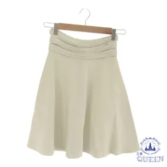 ☆美品☆ スカート フレアスカート ひざ丈 きれいめ オシャレ レディース ホワイト 901-4461 送料無料 古着