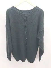 ◇ classicalelf フロントボタン ニット セーター アクリル 長袖 カーディガン サイズL ブラック レディース E  【1303290006646】