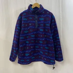 L.L.Bean エルエルビーン その他トップス 80s～90s ハーフスナップフリースジャケット プルオーバー 総柄 パープル ※サイズ不明