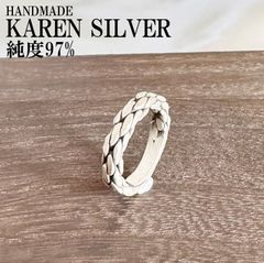 シルバーリング カレンシルバー カレン族 ハンドメイド エスニック #34