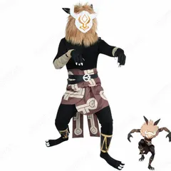 原神 ヒルチャール hilichurl コスプレ衣装 原神 キャラ衣装 げんしん ヒロイン コスプレ衣装 コスチューム ハロウィン クリスマス 制服 大人 子供 cosplay イベント ヘットカバ付き