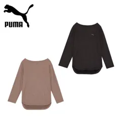 26新春 プーマ PUMA レディース スタジオ 長袖 Tシャツ 527987 トップス リラックスフィット 長袖 吸水速乾 トレーニング ジム フィットネス