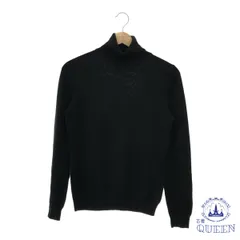 ☆美品☆ UNIQLO ユニクロ トップス ニット カットソー ハイネック シンプル 長袖 レディース ブラック M 901-10600 送料無料 古着