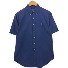 古着 ラルフローレン Ralph Lauren CLASSIC FIT 半袖 ボタンダウンシャツ メンズM相当/eaa551852