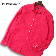 PS Paul Smith ポールスミス 通年 インド綿★ 長袖 ドット柄 シャツ Sz.L メンズ