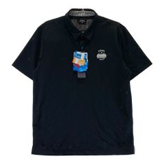 GOLFICKERS ゴルフメンズ パイル 半袖ポロシャツ ブラック M - メルカリ