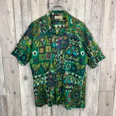 GRASS MEN'S JUN SAITO オープンカラー 半袖 ドレス シャツ