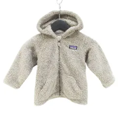 パタゴニア Patagonia フリースジャケット ボア くま耳 12-18M ベージュ系 ジップアップ ベビー