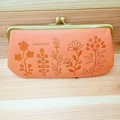 母の日 プレゼント 花柄 財布 花柄 財布 otonaかわいい 50代 zucchero 本革 ラウンドジップ 長財布 花柄 牛革 がま口 大きめ　本革　プレゼント　ギフト　箱付き　高級感