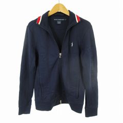ラルフローレン RALPH LAUREN GOLF ゴルフ トラックジャケット ジャージ ジップアップ 袖 ロゴ ポニー 刺繍 ウエア 紺 ネイビー S