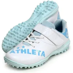 アスレタ(ATHLETA) サッカートレシュー Jr. VC ベルクロストラップ ジュニア 21012J-1044 ホワイト /サックス 21.5cm