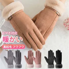 手袋 レディース スマホ対応 冬用 裏起毛 防風 防寒