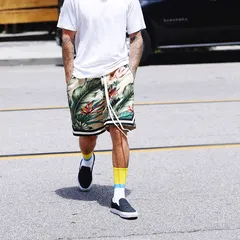 美品ROCSTARサルエルショーツLロックスターショートパンツハーフパンツ