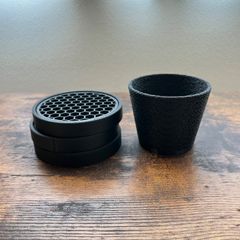 【masa様専用】受け皿：80mm×3個 + 鉢：No.006×1個