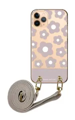 Galaxy S21 5G SC-51B SCG09 ギャラクシーS21 スマホケース スマホショルダー お花 花柄 フラワー 北欧柄 かわいい レザーベルト ストラップ 調節可能 130cm  カラー03