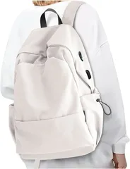 SUNOGE リュック リュックサック メンズ レディース バックパック ビジネスリュック 防水 USB充電ポート付( A3.ベージュ)