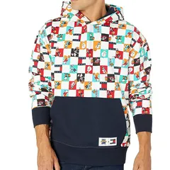 限定コレクション TOMMY JEANS スペースジャム LooneyTunes 総柄 プルオーバー パーカー