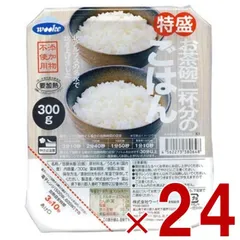 ウーケ 特盛 ごはん 国産 パック レトルト 業務用 保存食 防災 朝ごはん 300g x 24個 ケース買い まとめ買いのサムネイル