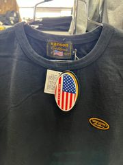 made in USA‼️VANSON バンソン⚫︎半袖　Tシャツ　ブラック　ナチュラル　M L XL