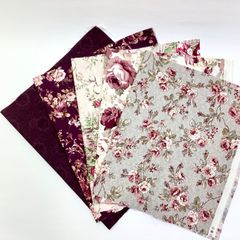 キルトゲイト、その他　カットクロス　30㎝×55㎝　5枚セット　パープル